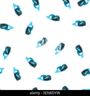 pattern blue and dark gray goggles presenting an augmented reality or virtual reality display, showing a conceptual vision of technology, digital inte Stock Vector