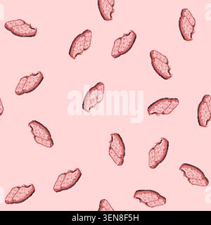 seamless pattern fluffy kid slippers cartoon. s cute, fashion feet fluffy kid slippers sign vector Stock Vector