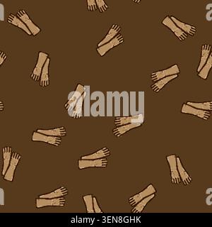 seamless pattern work gloves welding cartoon. industry construction, arc iron, weld factory work gloves welding sign vector Stock Vector