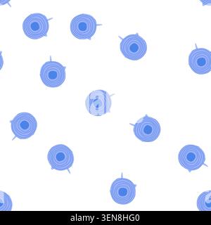 pattern seal silicone food cover cartoon. airtight durable, ecofriendly kitchen, storage universal seal silicone food cover sign. seamless symbol vect Stock Vector