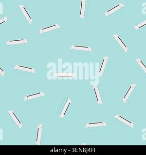 seamless pattern document printer paper cartoon. document printer paper sign vector Stock Vector