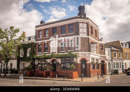 LONDON - APRIL 18, 2026: HAMMERSMITH – The Bird in Hand traditional pub Stock Photo