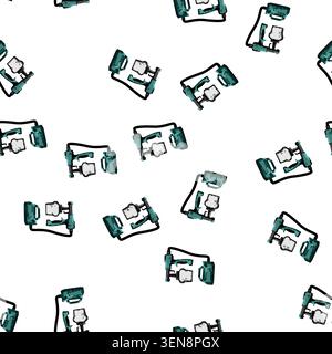pattern drip paint sprayer cartoon. logo body, car auto, industry airbrush drip paint sprayer sign vector Stock Vector