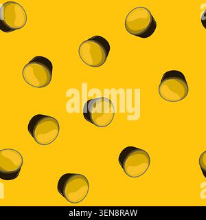 seamless pattern aroma capsule coffee cartoon. aroma capsule coffee sign vector Stock Vector