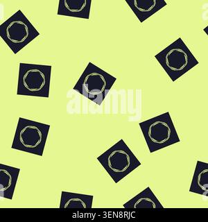 seamless pattern panel hud round frame cartoon. graphic element, space ui, menu virtual panel hud round frame sign vector Stock Vector