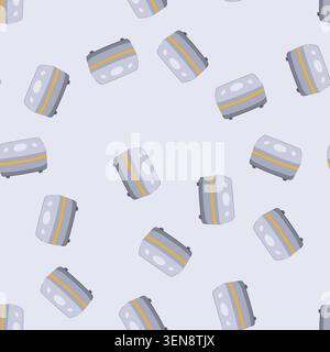 pattern device smart home hub cartoon. technology internet, assistant security, lights thermostat device smart home hub sign. seamless vector illustra Stock Vector