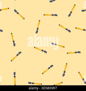 pattern picture selfie stick cartoon. monopod self, black symbol, take flash picture selfie stick sign. seamless vector illustration Stock Vector