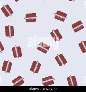pattern melody piano cartoon. instrument classical, practice performance, recital composition melody piano sign. seamless vector illustration Stock Vector