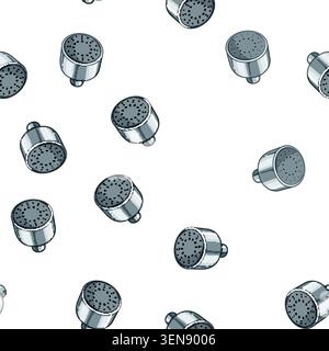 pattern wash shower head cartoon. falling modern, spray object, spa liquid wash shower head sign vector Stock Vector