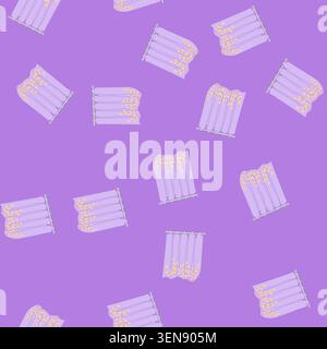 pattern modern shower curtain cartoon. textile clear, classic mockup, drapery hanging modern shower curtain sign. seamless vector illustration Stock Vector