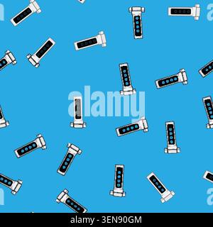 seamless pattern diagnosis spirometer cartoon. health breathing, pulmonary assessment, device monitor diagnosis spirometer sign vector Stock Vector