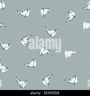 seamless pattern funnel tornado cartoon. disaster destruction, cloud thunderstorm, clouds wind funnel tornado sign vector Stock Vector