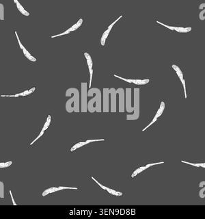seamless pattern turbine plane smoke trail cartoon. engine emission, stratosphere aerodynamics, weather cirrus turbine plane smoke trail sign vector Stock Vector