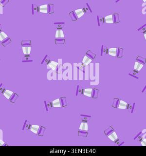 pattern vintage camping lamp cartoon. kerosene old, oil light vintage camping lamp sign. seamless vector illustration Stock Vector