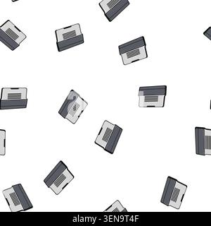 pattern equipment cooling pad cartoon. cool computer, business office, digital notebook equipment cooling pad sign vector Stock Vector