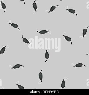 seamless pattern camp water filter cartoon. camp water filter sign vector Stock Vector