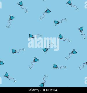 pattern dress garment steamer cartoon. clean iron, cloth dry, portable vertical dress garment steamer sign. seamless vector illustration Stock Vector