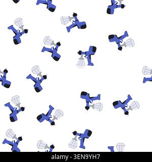 pattern er paint sprayer cartoon. tool air, car industry, brush logo er paint sprayer sign. seamless symbol vector illustration Stock Vector
