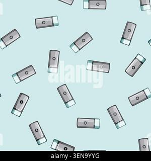 seamless pattern drink coffee grinder electric cartoon. drink coffee grinder electric sign vector Stock Vector