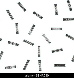 pattern connection usb hub cartoon. digital port, equipment connect connection usb hub sign vector Stock Vector