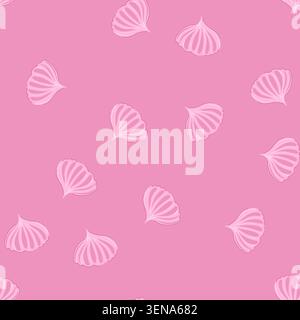 pattern whip meringue cartoon. ice milk, hand creme, custard sweet whip meringue sign. seamless vector illustration Stock Vector