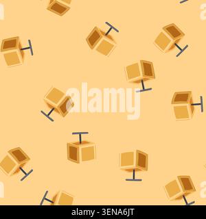 pattern power tnt bomb cartoon. impact force, ignition shockwave, devastation energy power tnt bomb sign. seamless vector illustration Stock Vector