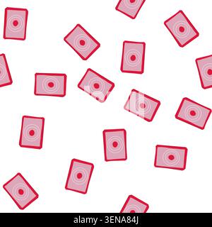 pattern reusable silicone baking mat cartoon. sheet oven, liner cooking, heat resistant reusable silicone baking mat sign. seamless symbol vector illu Stock Vector