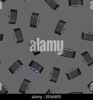 seamless pattern technology smart speaker cartoon. technology smart speaker sign vector Stock Vector