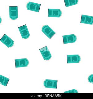 pattern portable toilet unit providing essential temporary sanitation and public convenience facilities for outdoor events, construction sites, or eme Stock Vector