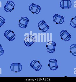 seamless pattern chemical plastic tank cartoon. reservoir factory, oil gallon, rain plant chemical plastic tank sign vector Stock Vector