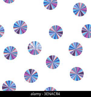 pattern Radial color segments forming a circular abstract design, presenting a vivid pie chart of diverse hues and gradients ideal for digital art and Stock Vector