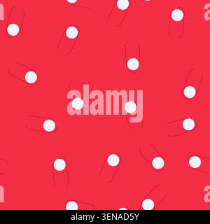 pattern red toggle switch icon demonstrating an off indicator for user interface elements, symbolizing disabled functionality or an inactive setting w Stock Vector
