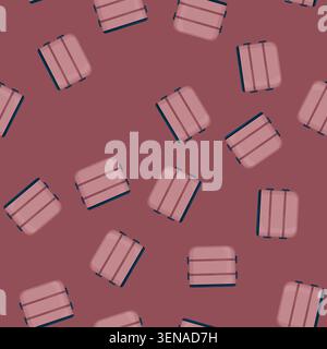 seamless pattern kid lunch box color icon vector. kid lunch box sign. isolated symbol illustration Stock Vector