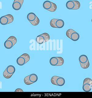 seamless pattern smartphone car charger wireless cartoon. inductive accessory, device technology, convenience efficiency smartphone car charger wirele Stock Vector