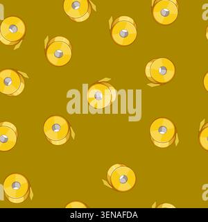 seamless pattern insulation electrical tape cartoon. roll texture, paper work, plastic duct insulation electrical tape sign vector Stock Vector