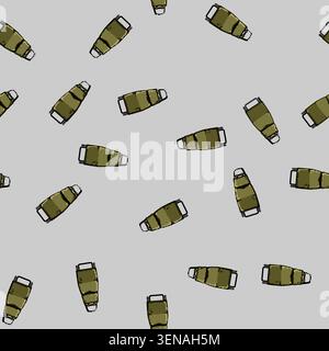 seamless pattern cabin trolley bag cartoon. zipper handle, lock compartment, organizer waterproof cabin trolley bag sign vector Stock Vector