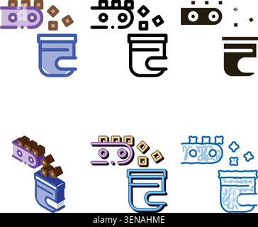 Factory Rolling designs Production Metallurgical Icon Vector Thin Line. Contour Stock Vector