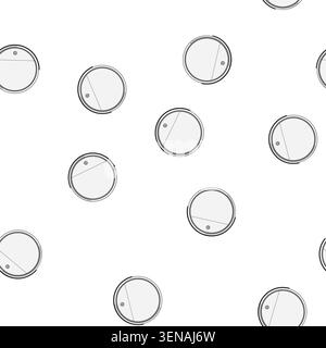 pattern cleaning robot vacuum cleaner cartoon. automatic hair, appliance black, woman household cleaning robot vacuum cleaner sign vector Stock Vector
