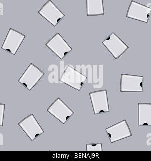 seamless pattern wireless 5g modem cartoon. network train, router wifi wireless 5g modem sign vector Stock Vector