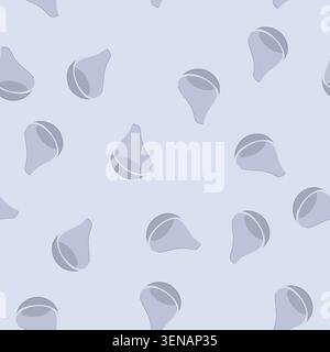 pattern serveware sauce dipping bowl cartoon. ceramic porcelain, glass steel, plastic small serveware sauce dipping bowl sign. seamless vector illustr Stock Vector