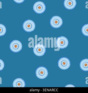seamless pattern ecofriendly silicone food cover cartoon. kitchen storage, universal elastic, microwave dishwasher ecofriendly silicone food cover sig Stock Vector