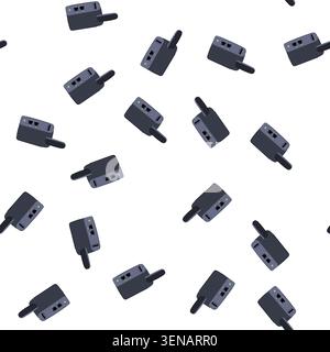 pattern portable travel router cartoon. wifi internet, compact wireless, connectivity hotspot portable travel router sign. seamless symbol vector illu Stock Vector