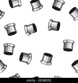 pattern spray faucet aerator cartoon. stream restrictor, adapter conservation, device fixture spray faucet aerator sign vector Stock Vector