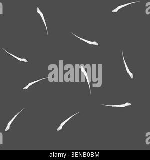 seamless pattern aviation plane smoke trail cartoon. sky jet, vapor cloud, atmosphere altitude aviation plane smoke trail sign vector Stock Vector