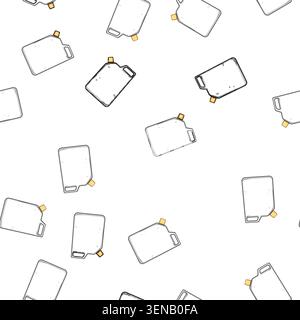 pattern airtight canister plastic cartoon. durable lightweight, reusable bpafree, ecofriendly versatile airtight canister plastic sign vector Stock Vector