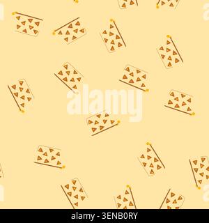 pattern storage makeup bag cartoon. durable chic, versatile essential, neat spacious storage makeup bag sign. seamless vector illustration Stock Vector