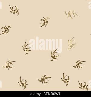 seamless pattern Parasitic worms forming an intricate abstract pattern, symbolizing infection, disease, and the biological challenges of internal path Stock Vector
