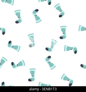 pattern handheld steamer portable cartoon. garment clothes, wrinkles iron, wrinkle free handheld steamer portable sign. seamless symbol vector illustr Stock Vector