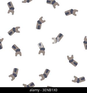 pattern lightning taser gun cartoon. weapon tazer, crime shock, arrest baton lightning taser gun sign. seamless symbol vector illustration Stock Vector