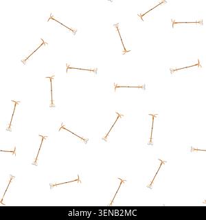 pattern wall coat rack cartoon. clohanger autumn, storage spacious, cabinet shop wall coat rack sign. seamless symbol vector illustration Stock Vector